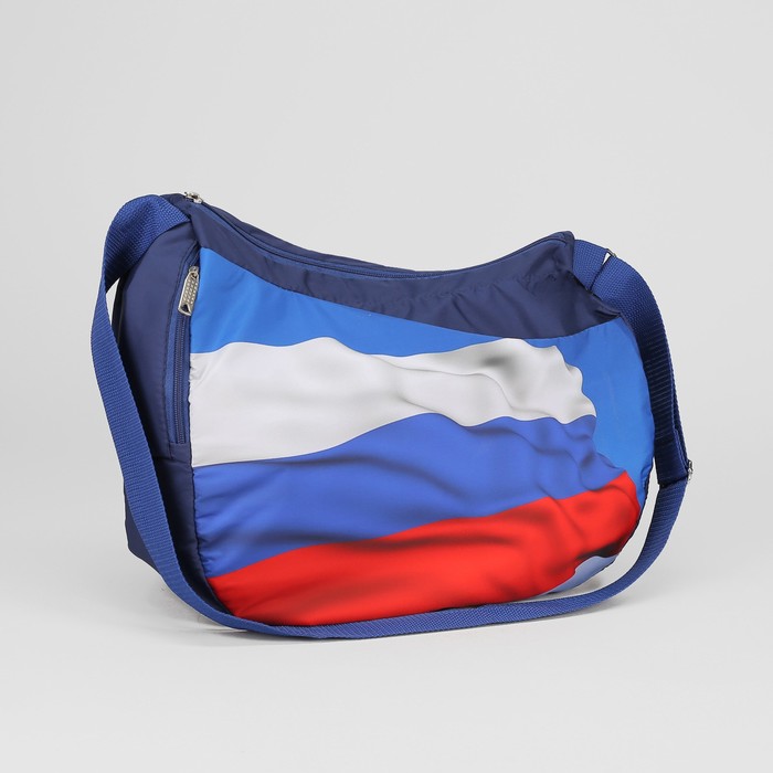 Сумка спортивная "Триколор", отдел на молнии, наружный карман, регулируемый ремень