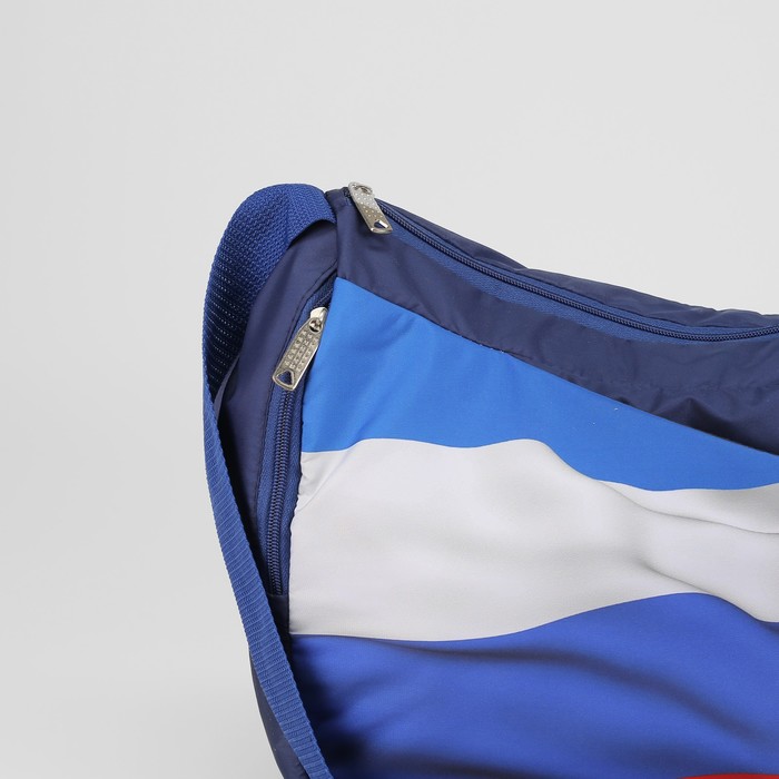 Сумка спортивная "Триколор", отдел на молнии, наружный карман, регулируемый ремень