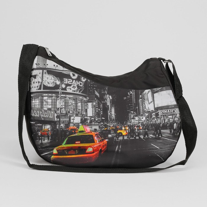 Сумка спортивная "Такси", отдел на молнии, наружный карман, регулируемый ремень