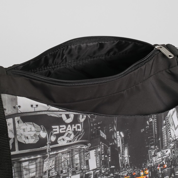 Сумка спортивная "Такси", отдел на молнии, наружный карман, регулируемый ремень