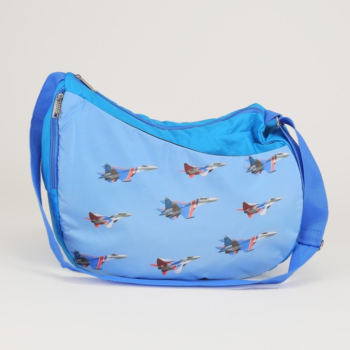 Сумка спорт №30ф, 40*20*30, отдел на молнии, н/карман, регул ремень, В небо