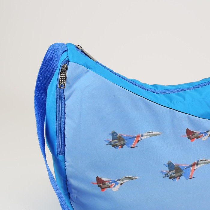 Сумка спорт №30ф, 40*20*30, отдел на молнии, н/карман, регул ремень, В небо
