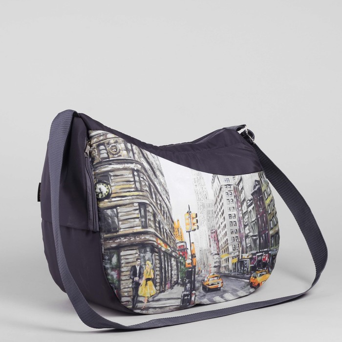 Сумка спортивная "Большой город", отдел на молнии, наружный карман, регулируемый ремень