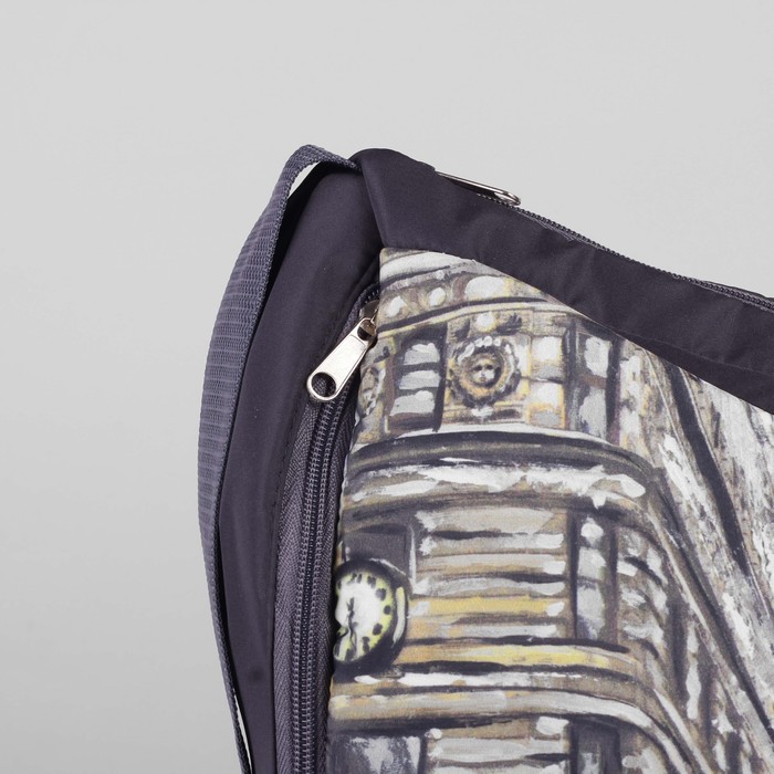 Сумка спортивная "Большой город", отдел на молнии, наружный карман, регулируемый ремень