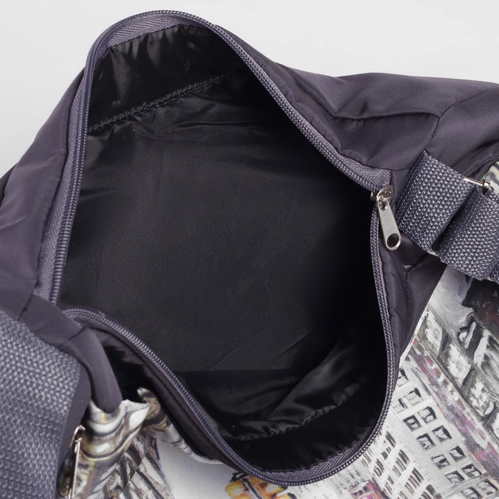 Сумка спортивная "Большой город", отдел на молнии, наружный карман, регулируемый ремень