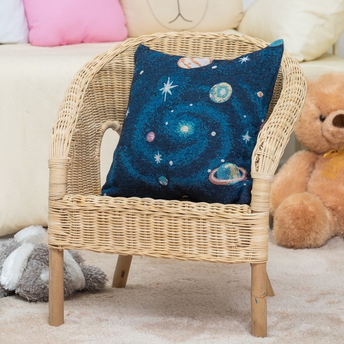 Наволочка декоративная "Этель" Космос 40х40 ± 2 см