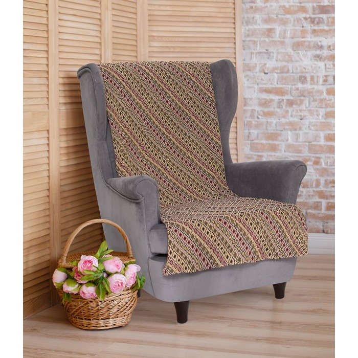 Накидка на кресло "Этель" Абстракция 70х160 ± 2 см