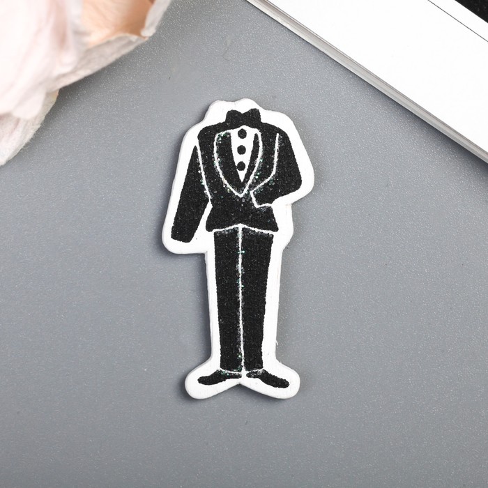 Декор для творчества дерево "Смокинг" набор 5 шт 4,2х2 см