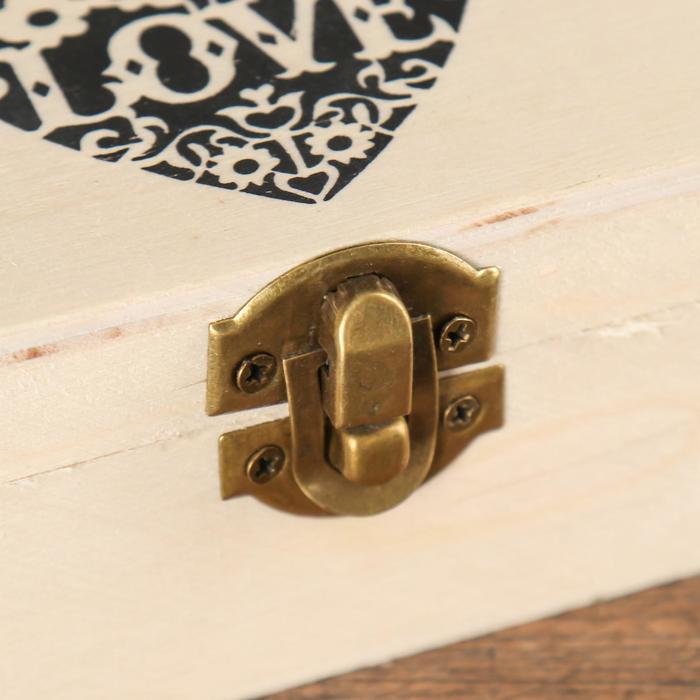 Шкатулка дерево для росписи LOVE 6х10х4,7 см