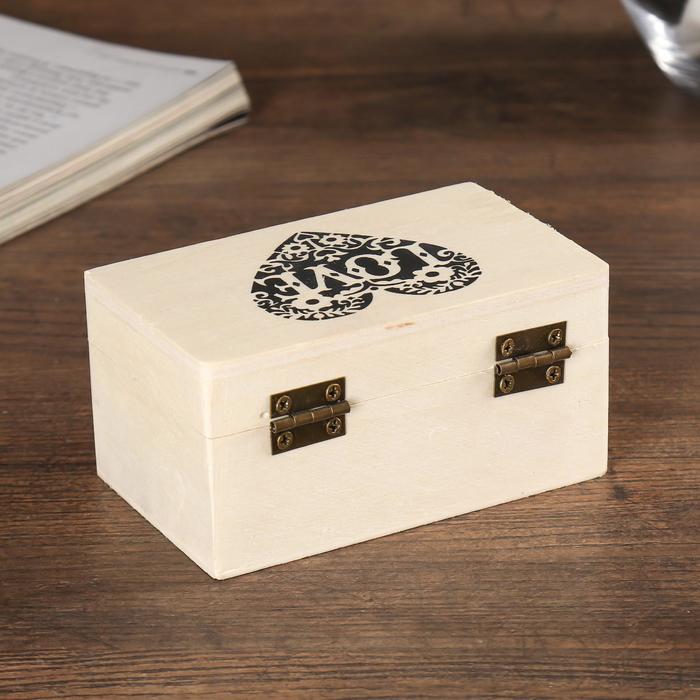 Шкатулка дерево для росписи LOVE 6х10х4,7 см