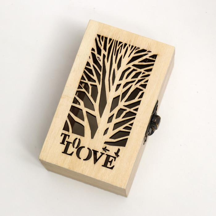 Шкатулка дерево для росписи To LOVE 6х10х5 см