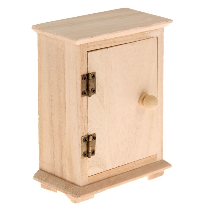 Шкатулка дерево для росписи "Шкаф с полочкой" 5,5х10х14 см