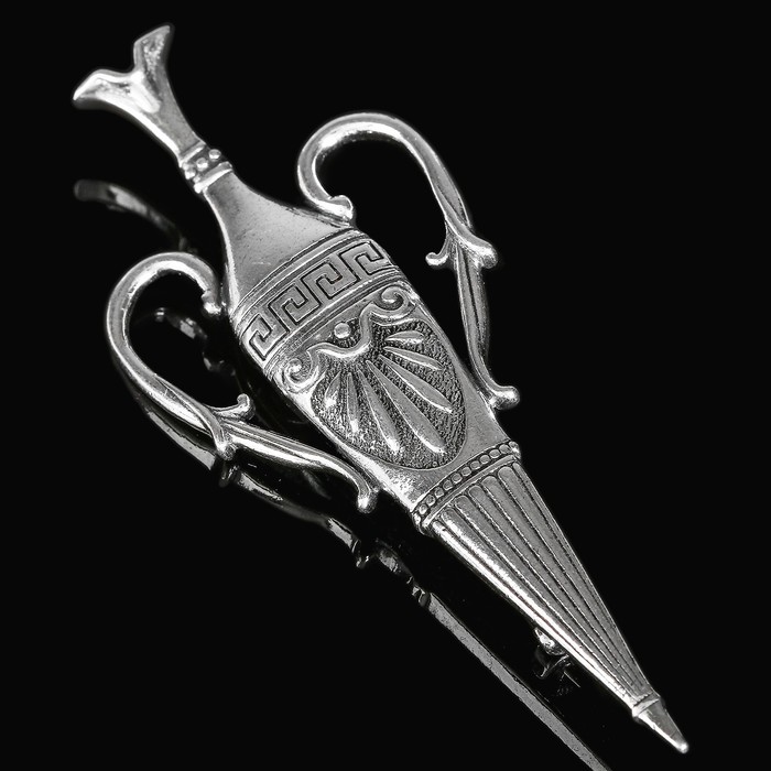 Брошь "Гордона", чернёное серебро