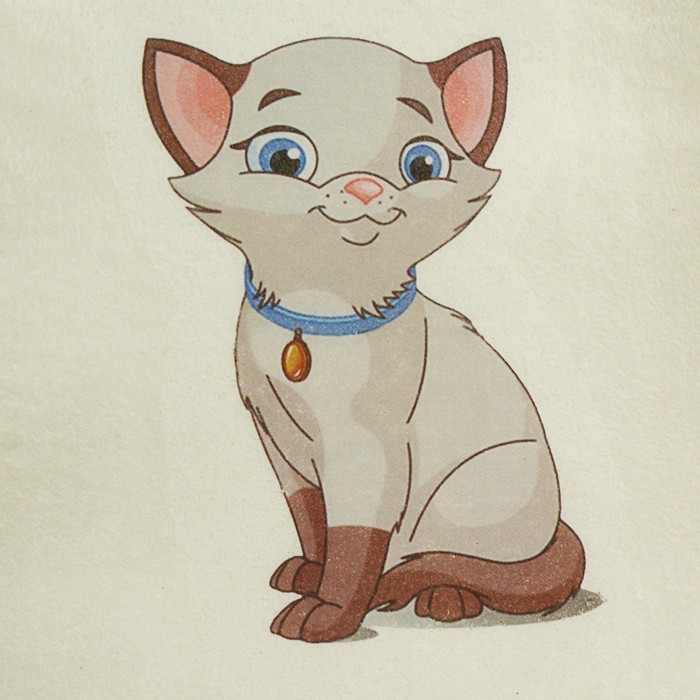 Шапка для бани и сауны детская с термопечатью "Котёнок"