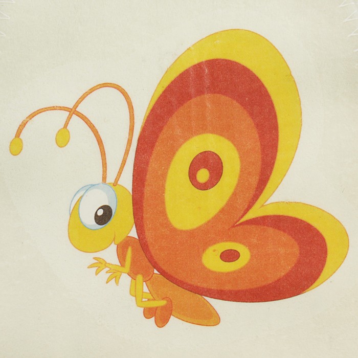 Шапка для бани и сауны детская с термопечатью "Бабочка"