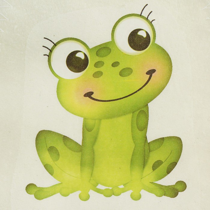 Шапка для бани и сауны детская с термопечатью "Лягушка"