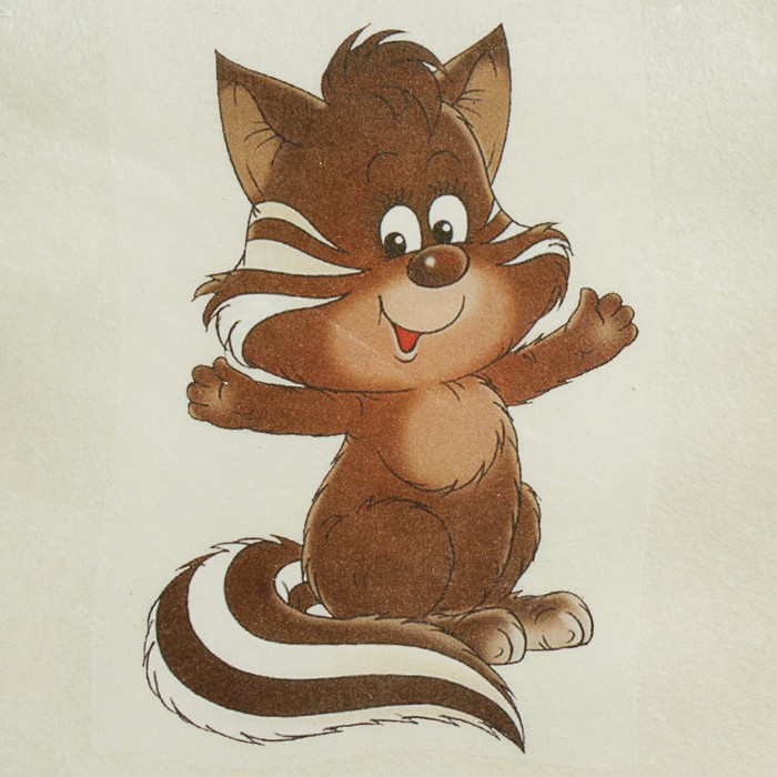 Шапка для бани и сауны детская с термопечатью "Барсук"