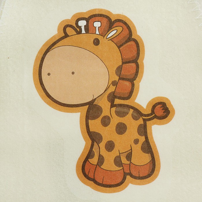 Шапка для бани и сауны детская с термопечатью "Жираф"