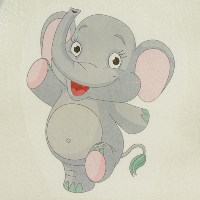 Шапка для бани и сауны детская с термопечатью "Слонёнок"