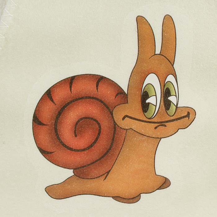 Шапка для бани и сауны детская с термопечатью "Улитка с коричневым панцырем"