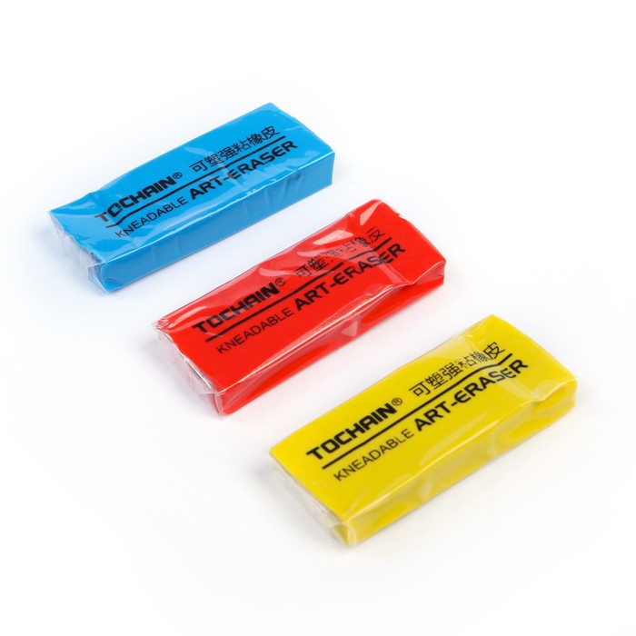 Ластик клячка прямоугольный цветной