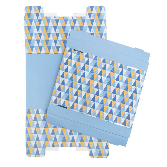 Складная коробка с PVC окошком «Грани», 34 х 23 х 15 см