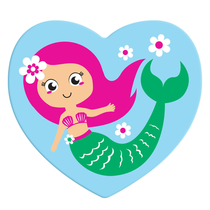 Мини-коврик для ванны на присосках «Русалочка»