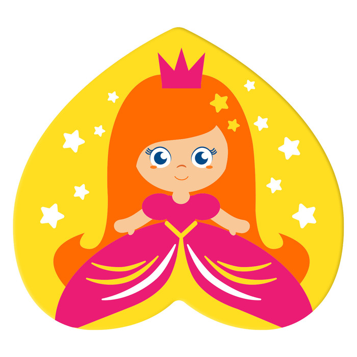 Мини-коврик для ванны на присосках «Принцесса»