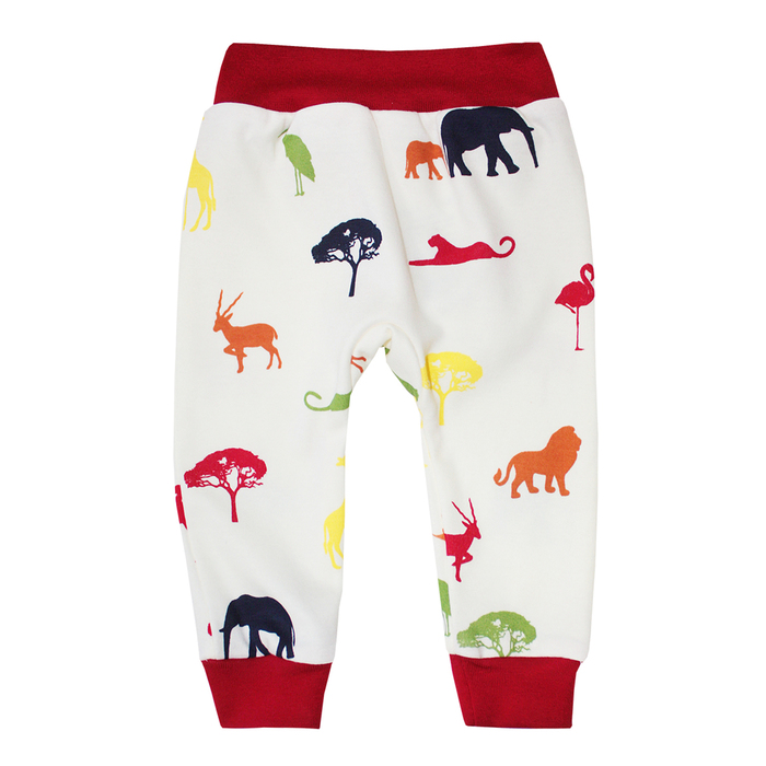 Штанишки детские "Африка", рост 68 см, цвет белый 5876