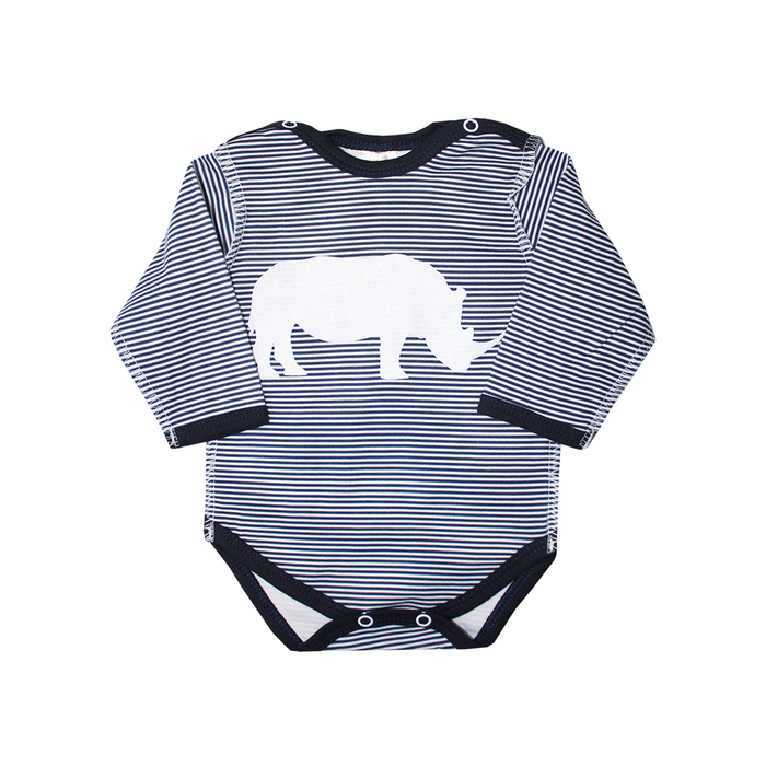 Боди детское "Африка", рост 86 см, цвет синий 9577