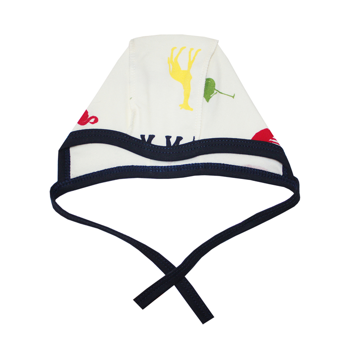 Чепчик детский &quot;Африка&quot;, размер 40 см, цвет белый 8277