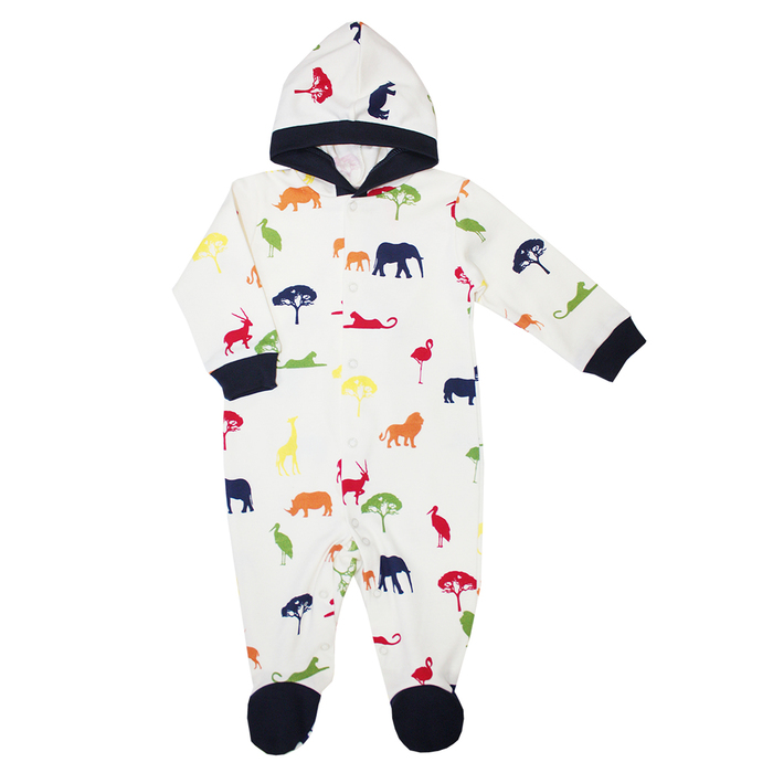 Комбинезон детский "Африка", рост 86 см, цвет белый 6677