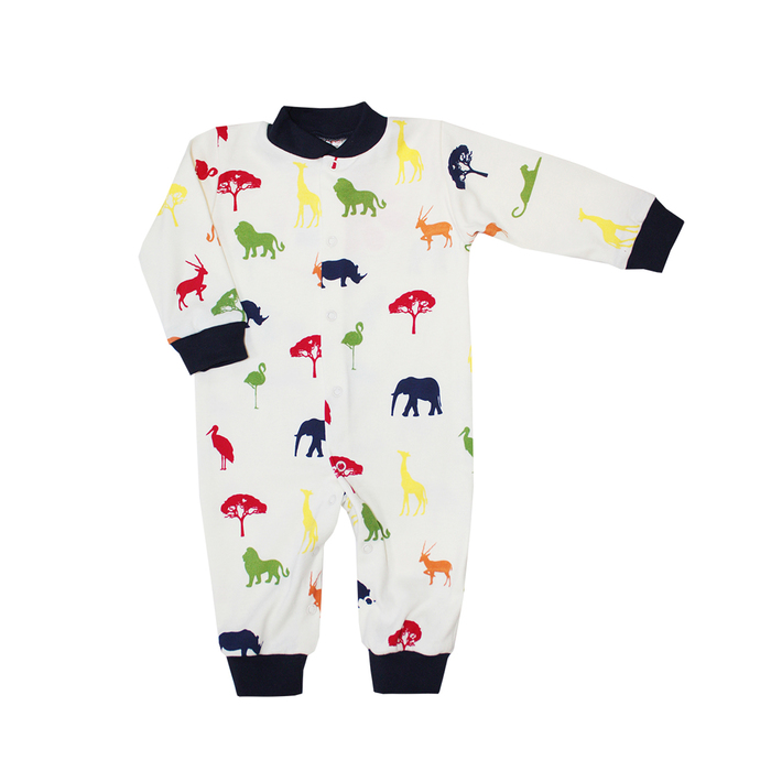 Комбинезон детский "Африка", рост 56 см, цвет синий 6077