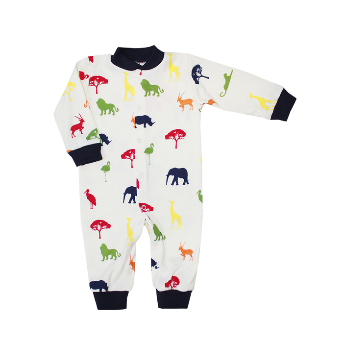 Комбинезон детский "Африка", рост 86 см, цвет синий 6077