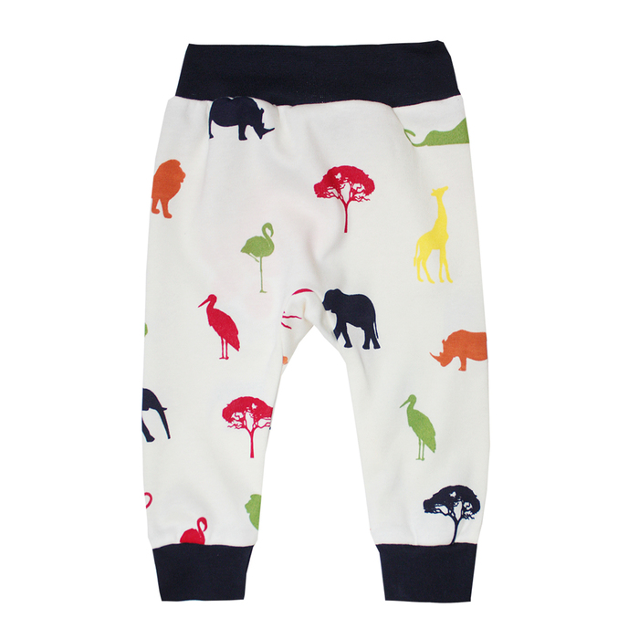 Штанишки детские "Африка", рост 62 см, цвет белый 5877