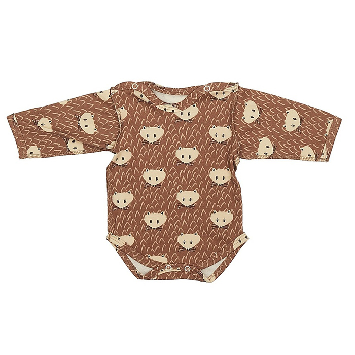 Боди детское "Горностай", рост 56 см, цвет коричневый 9723