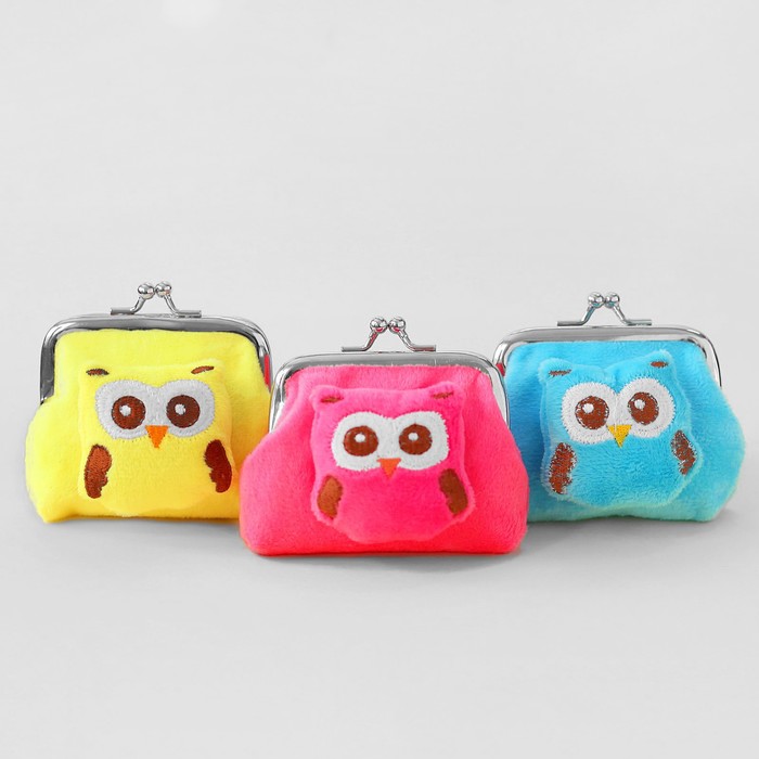 Мягкий кошелёк "Совёнок", цвета МИКС