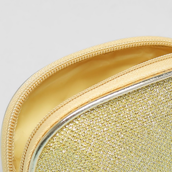 Набор косметичек 3 в 1 «Изящество», отдел на молнии, ручка, цвет белый/золотой