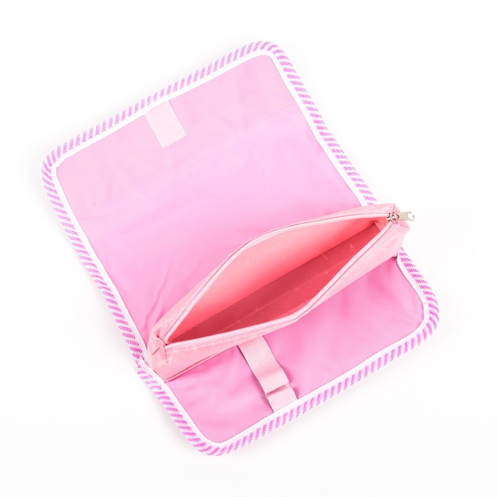 Пенал школьный на молнии 2 отделения МИКС Бабочка