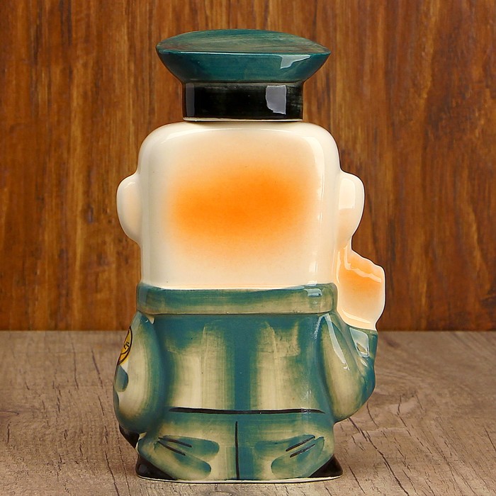 Набор фарфоровый «Таможенник», с 3 рюмками, в упаковке книге