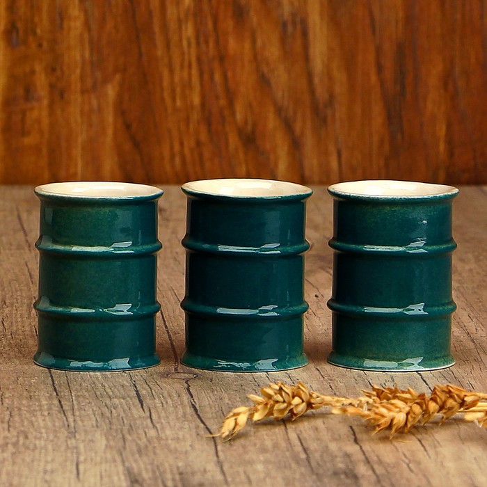 Набор фарфоровый «Таможенник», с 3 рюмками, в упаковке книге