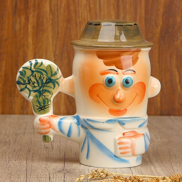 Кружка подарочная «Банщик с берёзовым веником», 0,6 л, в коробке