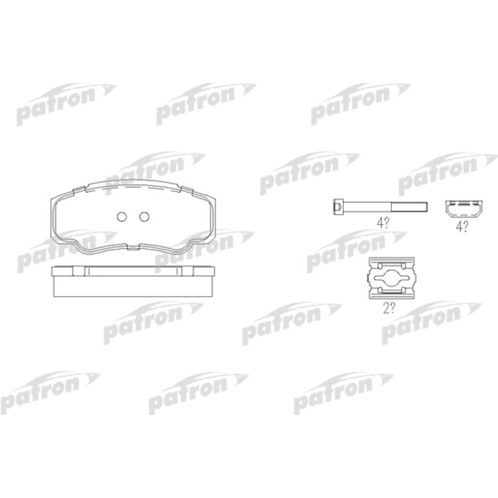 Колодки тормозные Patron PBP1480