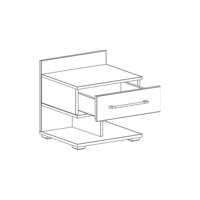 Тумба Женева Дуб молочный/Венге мали