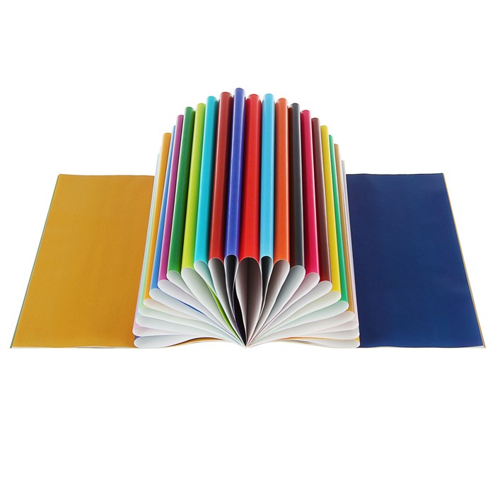 Бумага цветная А4, 48 листов, 24 цвета "Маленькая фея", мелованная