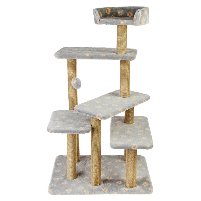 Комплекс когтеточек, 65 х 50 х 135 см, микс цветов