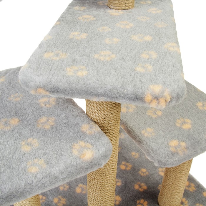 Комплекс когтеточек, 65 х 50 х 135 см, микс цветов