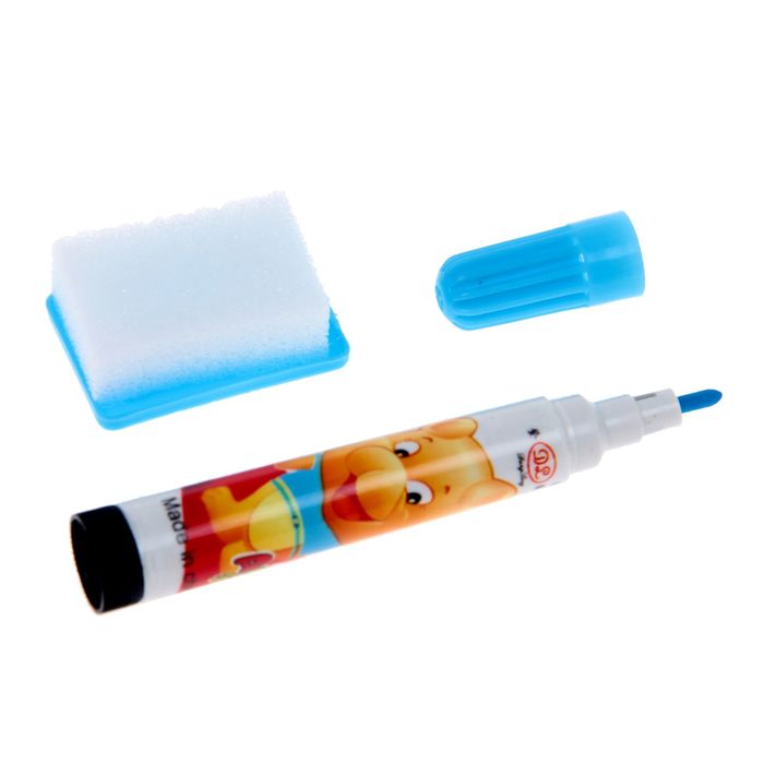 Доска для рисования "Слоник" + маркер, стиралка, цвета МИКС