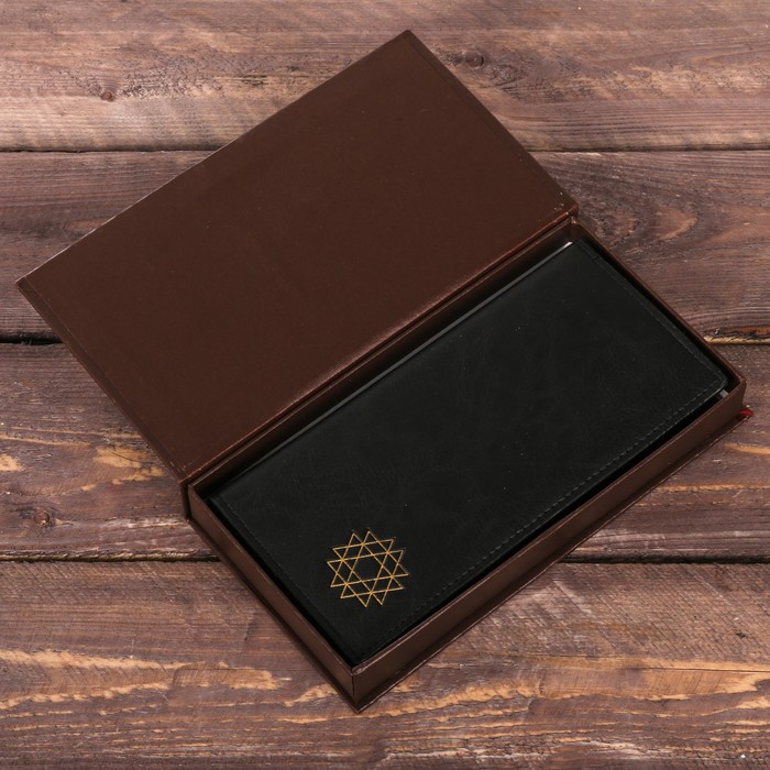 Кошелек в подарочной коробке "Успехов во всем", экокожа