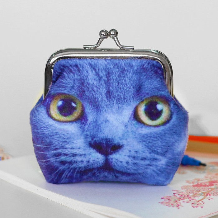 Кошелёк "Серый котик"